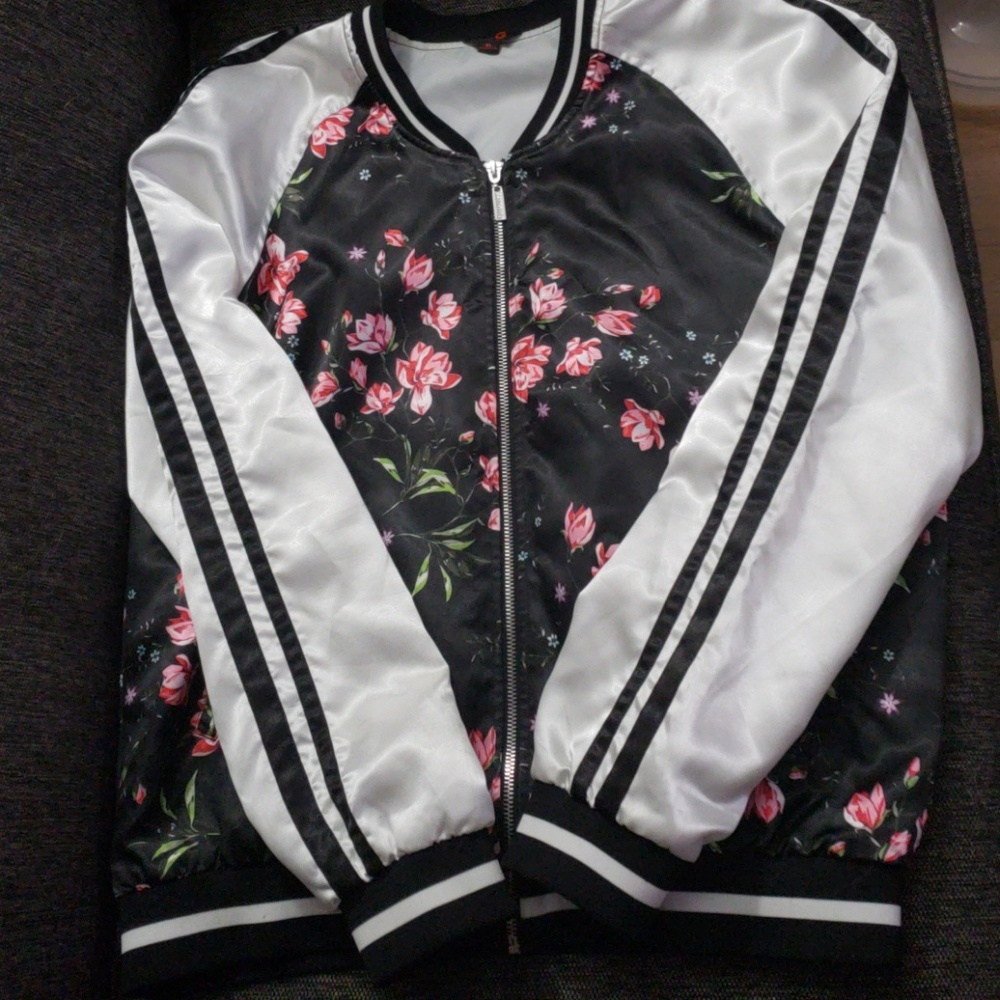 G by Guess Floral Bomber Jacket